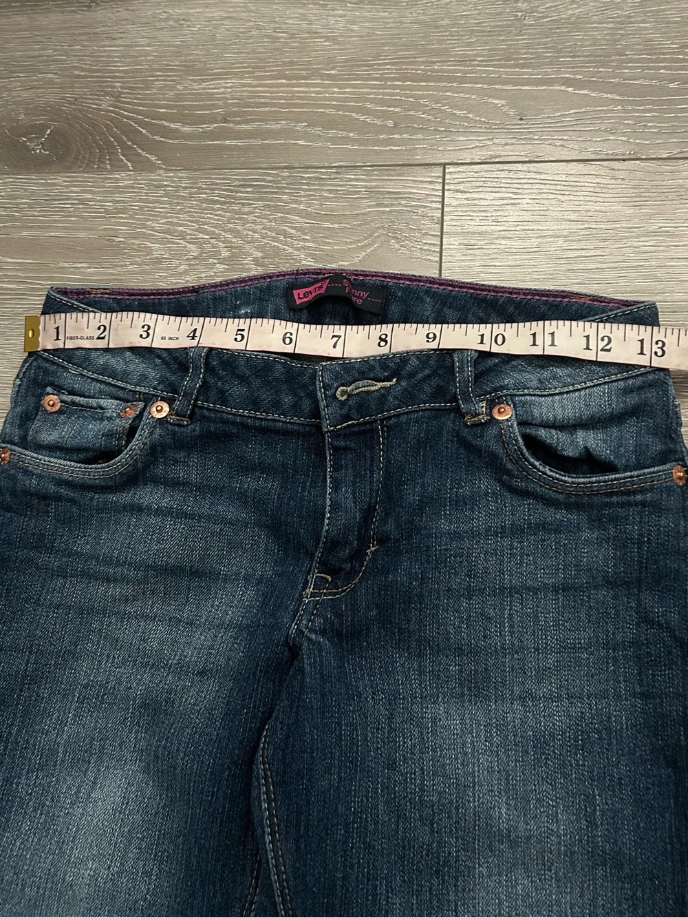 Levi's Dark Blue Skinny Flare Jeans - Picture 7 of 11
